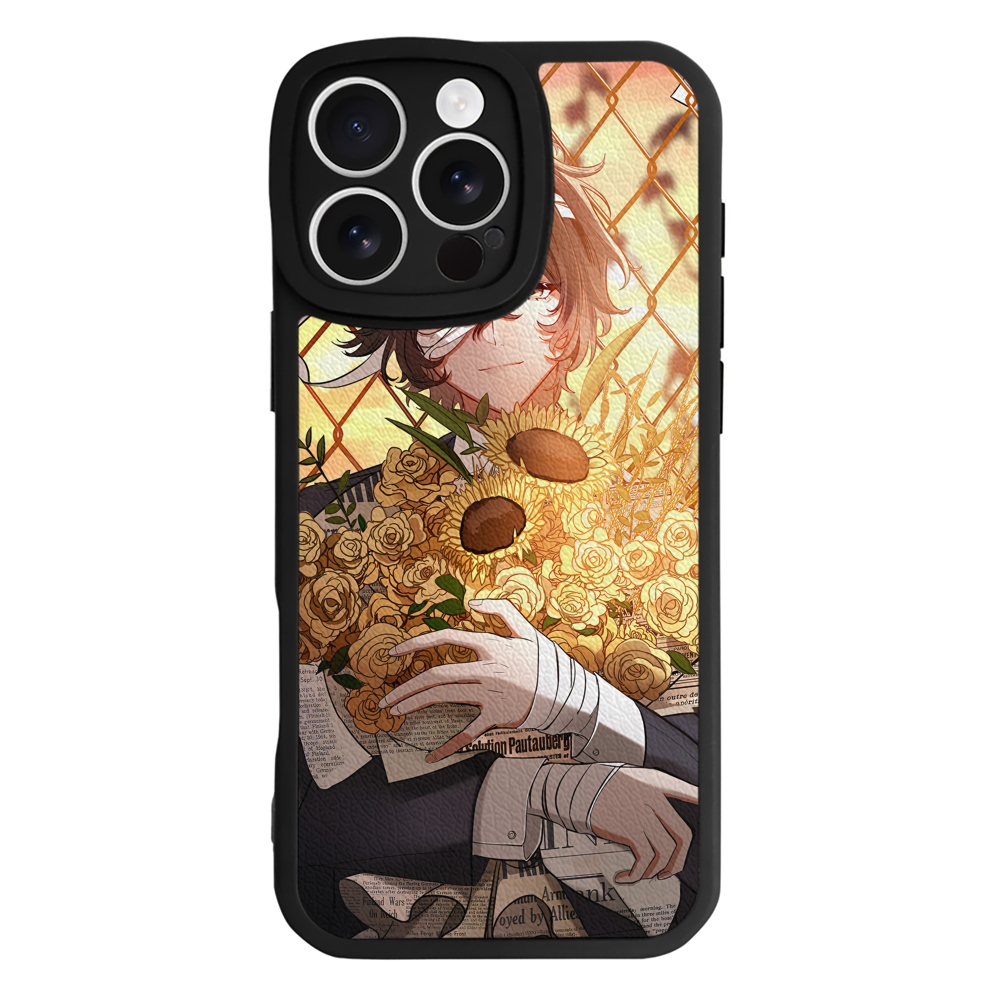 （画像用） 文豪ストレイドッグス Bungo Stray Dogs 【iPhone 16シリーズ対応】シリコンスマホケース（レザー調） 材質：シリコン